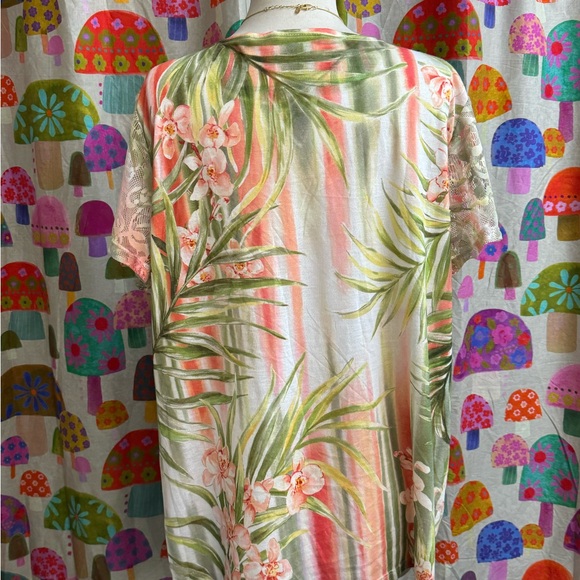 Alfred Dunner Lace Top With Crystals. 1X - Picture 5 of 11